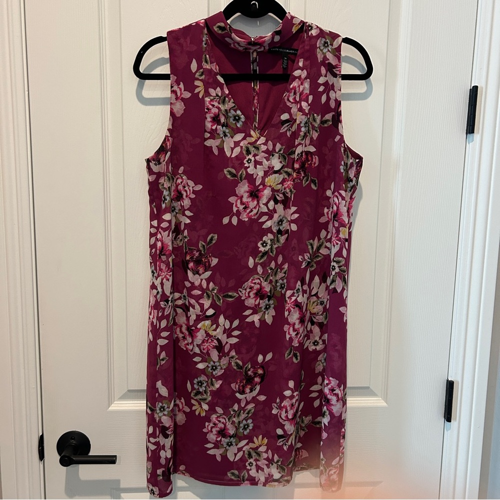 WHBM Floral Dress; V Neck